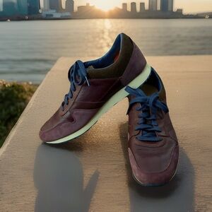 UGG Trigo 1017310 Burgundy Trainer Shoes Sneakers Suede Sz 12 / 45.5 Men’s EUC